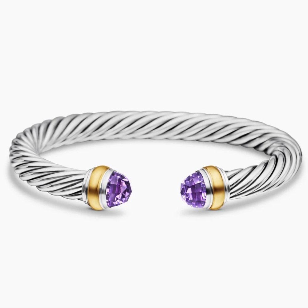 DAVID YURMAN 💜 AUTHENTIC Classic Cable Bracelet 7mm